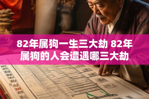 82年属狗一生三大劫 82年属狗的人会遭遇哪三大劫
