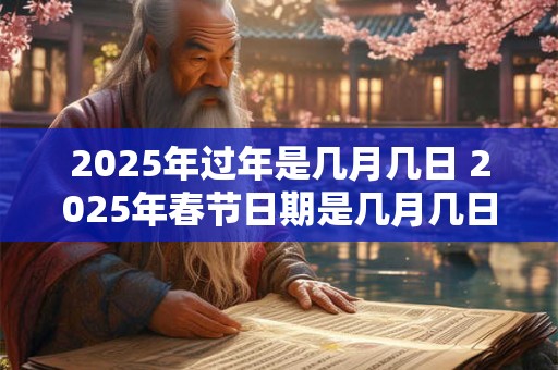 2025年过年是几月几日 2025年春节日期是几月几日