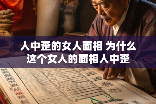 人中歪的女人面相 为什么这个女人的面相人中歪
