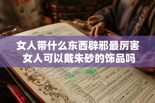 女人带什么东西辟邪最厉害 女人可以戴朱砂的饰品吗