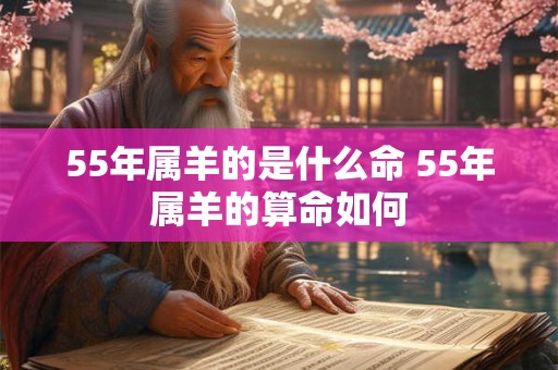 55年属羊的是什么命 55年属羊的算命如何