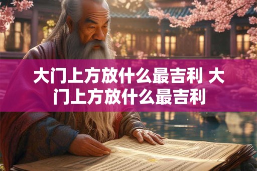 大门上方放什么最吉利 大门上方放什么最吉利