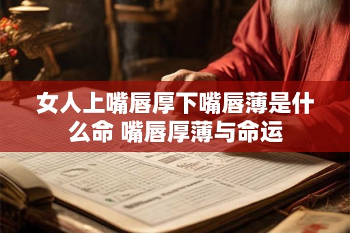 女人上嘴唇厚下嘴唇薄是什么命 嘴唇厚薄与命运