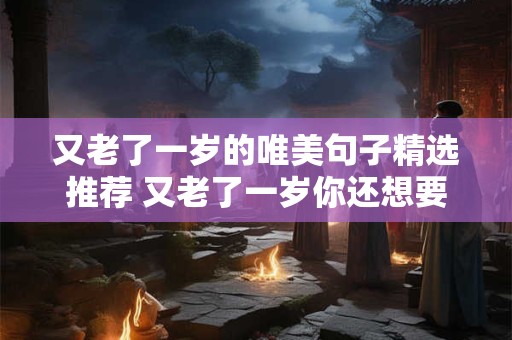 又老了一岁的唯美句子精选推荐 又老了一岁你还想要什么