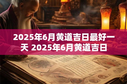 2025年6月黄道吉日最好一天 2025年6月黄道吉日