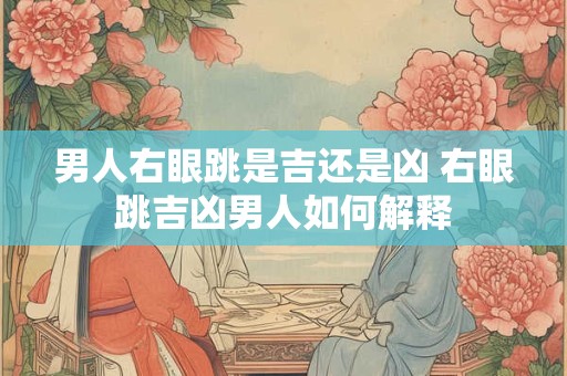 男人右眼跳是吉还是凶 右眼跳吉凶男人如何解释