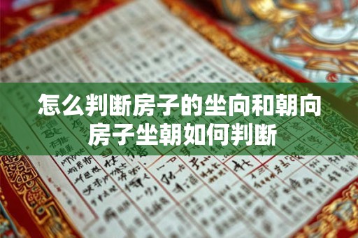 怎么判断房子的坐向和朝向 房子坐朝如何判断