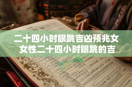 二十四小时眼跳吉凶预兆女 女性二十四小时眼跳的吉凶预兆