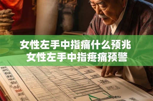 女性左手中指痛什么预兆 女性左手中指疼痛预警