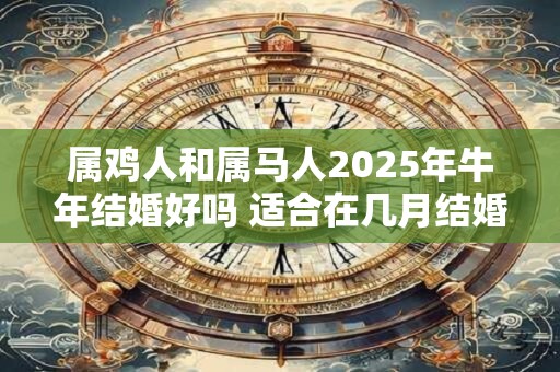 属鸡人和属马人2025年牛年结婚好吗 适合在几月结婚
