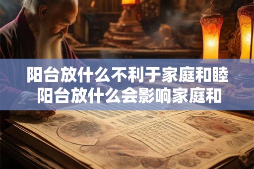 阳台放什么不利于家庭和睦 阳台放什么会影响家庭和睦