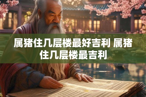 属猪住几层楼最好吉利 属猪住几层楼最吉利
