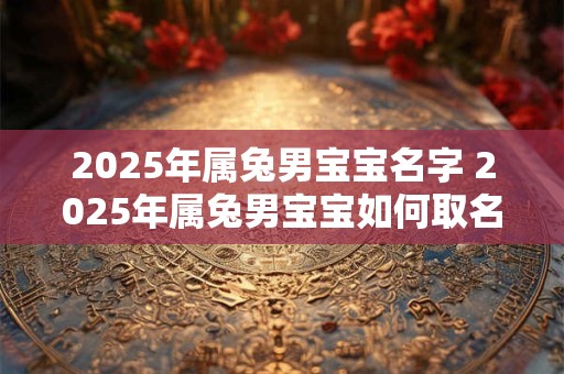 2025年属兔男宝宝名字 2025年属兔男宝宝如何取名