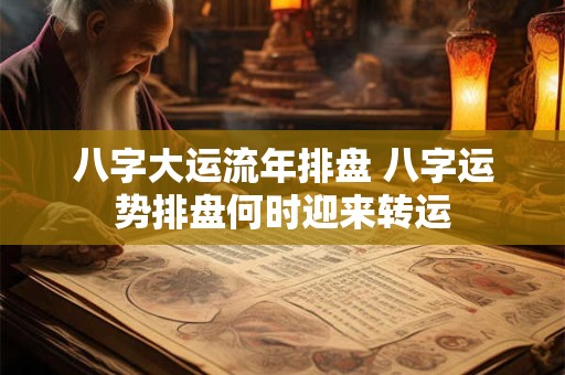八字大运流年排盘 八字运势排盘何时迎来转运