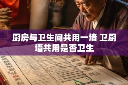 厨房与卫生间共用一墙 卫厨墙共用是否卫生