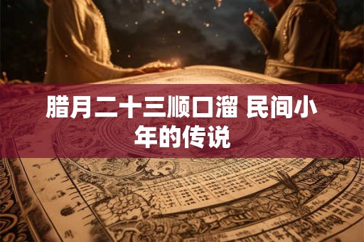 腊月二十三顺口溜 民间小年的传说