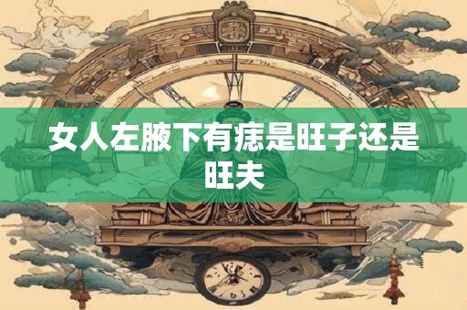 女人左腋下有痣是旺子还是旺夫