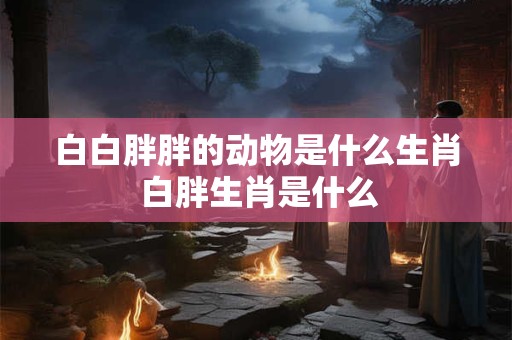 白白胖胖的动物是什么生肖 白胖生肖是什么