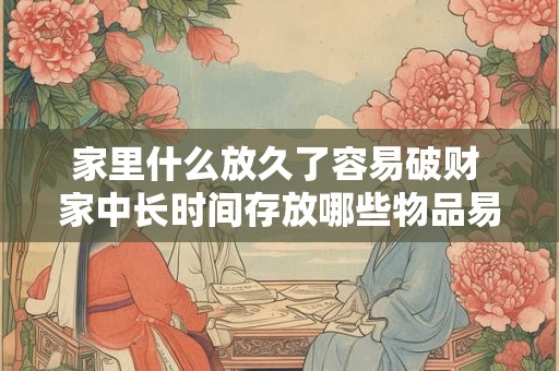 家里什么放久了容易破财 家中长时间存放哪些物品易招破财