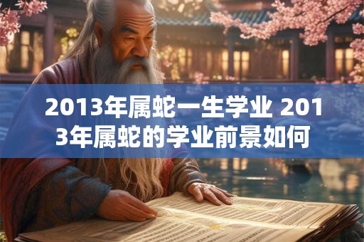 2013年属蛇一生学业 2013年属蛇的学业前景如何