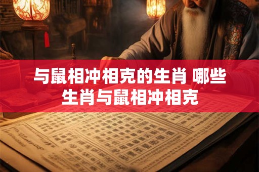 与鼠相冲相克的生肖 哪些生肖与鼠相冲相克