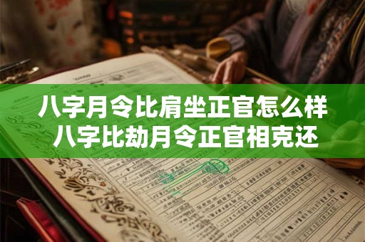 八字月令比肩坐正官怎么样 八字比劫月令正官相克还是相生