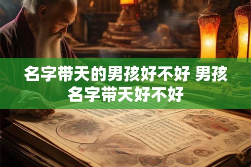 名字带天的男孩好不好 男孩名字带天好不好