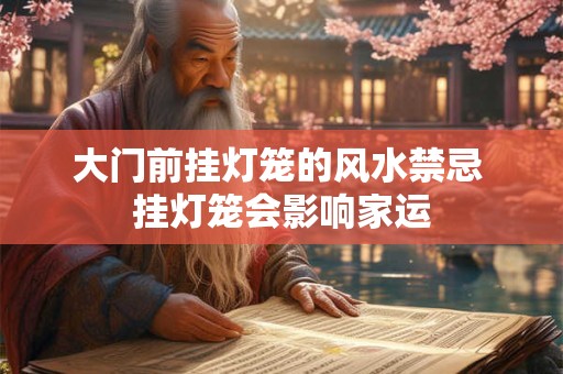 大门前挂灯笼的风水禁忌 挂灯笼会影响家运