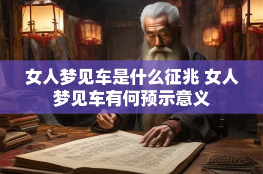 女人梦见车是什么征兆 女人梦见车有何预示意义