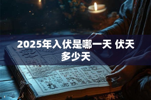 2025年入伏是哪一天 伏天多少天