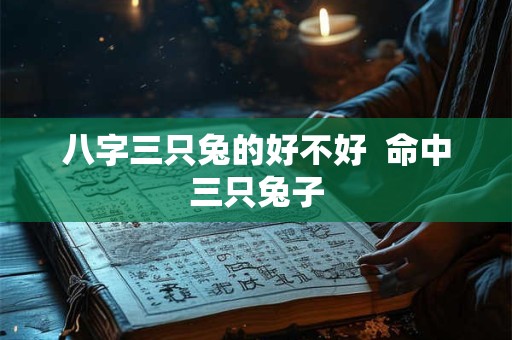八字三只兔的好不好  命中三只兔子