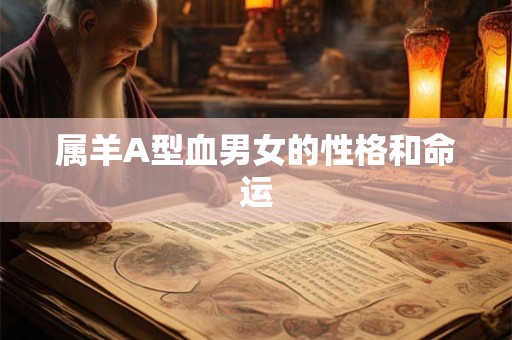 属羊A型血男女的性格和命运