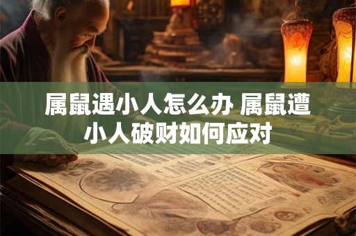 属鼠遇小人怎么办 属鼠遭小人破财如何应对