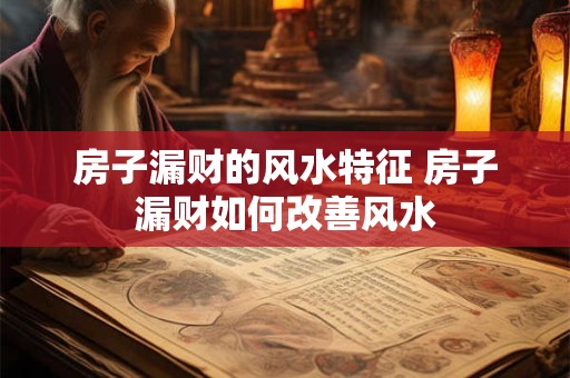 房子漏财的风水特征 房子漏财如何改善风水