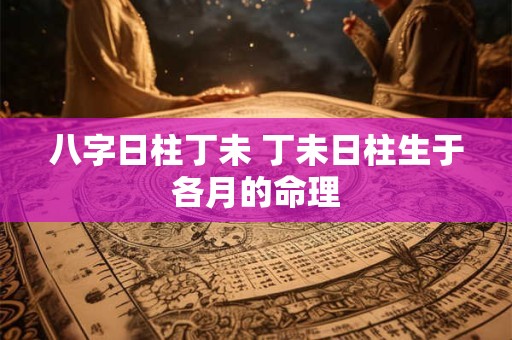 八字日柱丁未 丁未日柱生于各月的命理