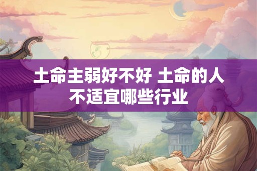 土命主弱好不好 土命的人不适宜哪些行业