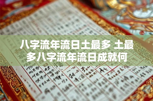 八字流年流日土最多 土最多八字流年流日成就何