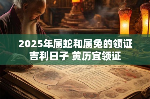2025年属蛇和属兔的领证吉利日子 黄历宜领证
