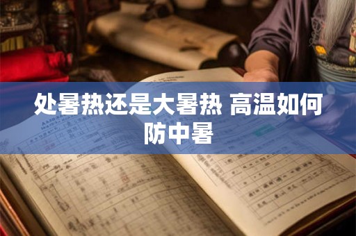 处暑热还是大暑热 高温如何防中暑