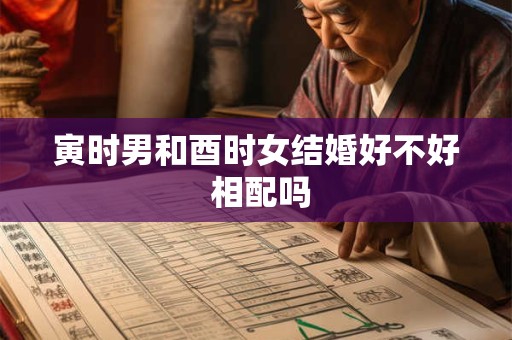 寅时男和酉时女结婚好不好 相配吗