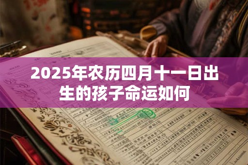 2026年农历四月十一日出生的孩子命运如何