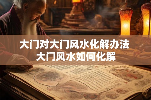 大门对大门风水化解办法 大门风水如何化解