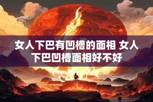 女人下巴有凹槽的面相 女人下巴凹槽面相好不好