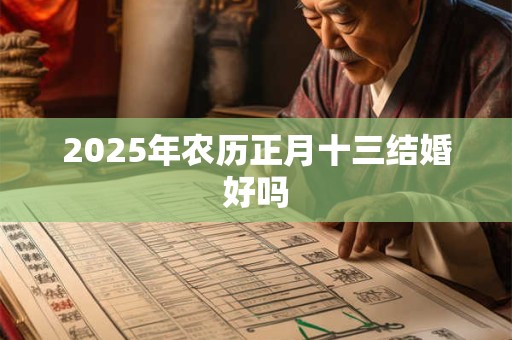 2025年农历正月十三结婚好吗 2025年农历正月十三结婚好吗