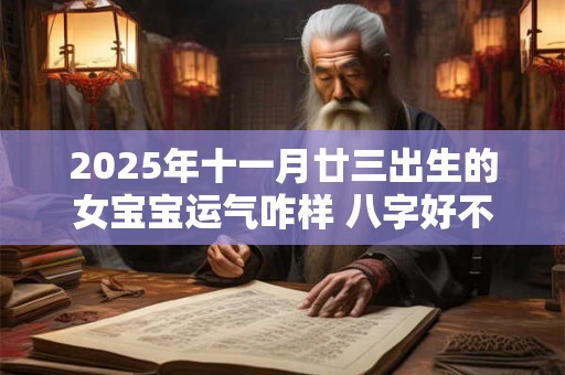 2025年十一月廿三出生的女宝宝运气咋样 八字好不好