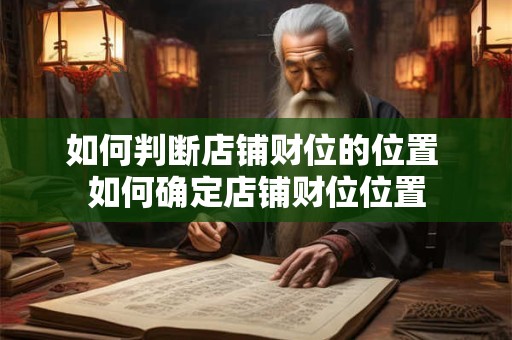 如何判断店铺财位的位置 如何确定店铺财位位置