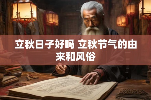 立秋日子好吗 立秋节气的由来和风俗