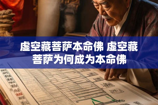 虚空藏菩萨本命佛 虚空藏菩萨为何成为本命佛