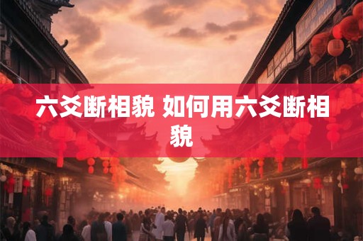 六爻断相貌 如何用六爻断相貌