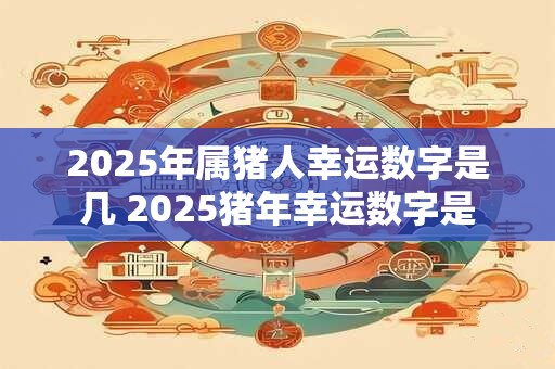 2025年属猪人幸运数字是几 2025猪年幸运数字是
